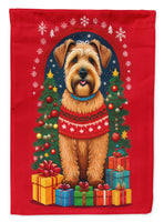 Wheaten Terrier Holiday Christmas House Flag