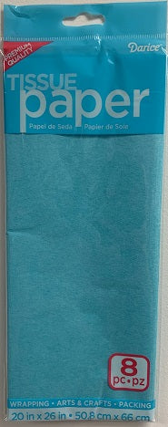Darice Light Blue Tissue Paper  - 20 x 26 inches, 2506-41 Darice 2506-41 Crafts