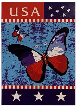 Darice Patriotic Butterfly 30068407 Darice House Flag 28" x 40" '30068407 Flags