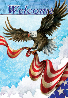 Custom Decor Patriotic Eagle 4249 Decorative Flag 4249FL Flags