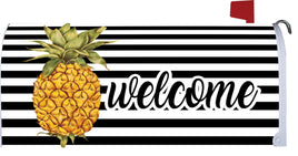 Custom Decor Welcome Pineapple 4271MM Decorative Standard Mailbox Makeover 4271MM Mailbox