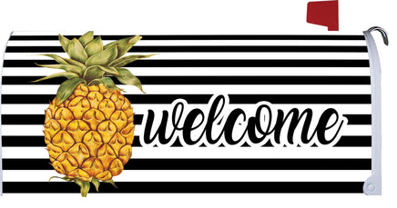 Custom Decor Welcome Pineapple 4271MM Decorative Standard Mailbox Makeover 4271MM Mailbox