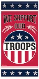Carson Support Our Troops 43117S2 Carson Mini Flag 43117S2 Mini Flag