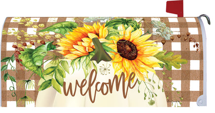 Custom Decor Sunflower Pumpkin 4388MM Decorative Standard Mailbox Makeover 4388MM Mailbox