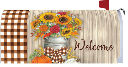 Custom Decor Sunflower Milk Can 4396MM Decorative Standard Mailbox Makeover 4396MM Mailbox