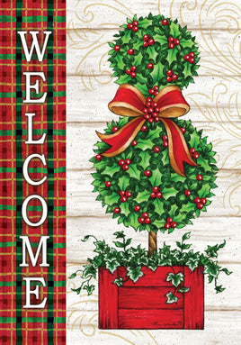 Custom Decor Christmas Topiary 4430 Decorative Flag 4430FL Flags