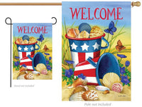 Custom Decor Beach Pails 4562 Decorative Flag 4562FL Flags