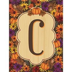 Carson Harvest Monogram C 46582  Carson Garden Flag 12.5" x 18" '46582 Flags