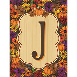 Carson Harvest Monogram J 46588  Carson Garden Flag 12.5" x 18" '46588 Flags