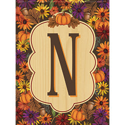 Carson Harvest Monogram N 46592  Carson Garden Flag 12.5" x 18" '46592 Flags