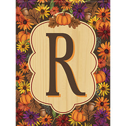 Carson Harvest Monogram R 46594  Carson Garden Flag 12.5" x 18" '46594 Flags