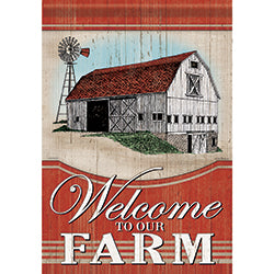 Carson Farm Welcome 46809  Carson Garden Flag 12.5" x 18" '46809 Flags