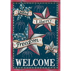 Carson Patriotic Welcome 48812 Carson House Flag 28" x 40" '48812 Flags