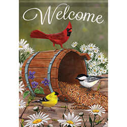 Carson Barrel of Birds 46876 Carson Garden Flag 12.5" x 18" '46876 Flags