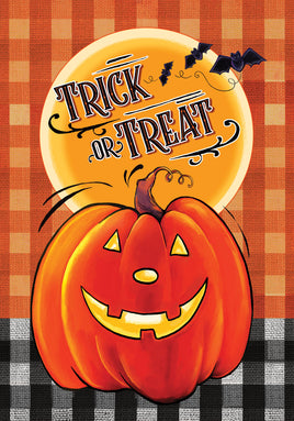 4687 Trick or Treat, Halloween, pumpkin and bats