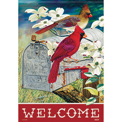 Carson Welcome Red Bird Express 48439 Carson House Flag 28" x 40" '48439 Flags