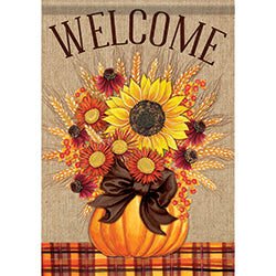 Carson Pumpkin Bouquet Dura Soft 48653 Carson House Flag 28" x 40" '48653 Flags