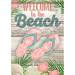 Carson Beach Welcome 51149 Carson House Flag 28" x 40" '51149 Flags