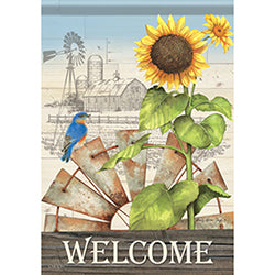 Carson Windmill Welcome 49167 Carson Garden Flag 12.5" x 18" '49167 Flags