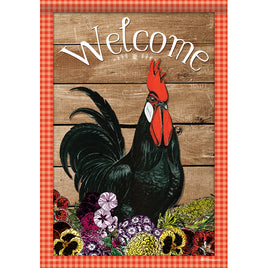 Carson Rooster Welcome 49187  Carson Garden Flag 12.5" x 18" '49187 Flags