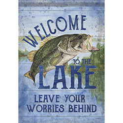 Carson Leave Worries Behind 51224 Carson House Flag 28" x 40" '51224 Flags