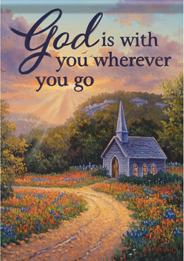 Carson God is With You 49261  Carson Garden Flag 12.5" x 18" '49261 Flags