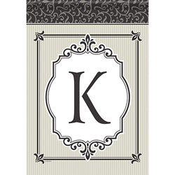 Carson Timeless Details Monogram K 49697 Carson Garden Flag 12.5" x 18" '49697 Flags