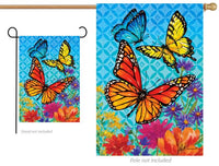 Custom Decor Butterfly & Wildflowers 5059 Decorative Flag 5059FL Flags