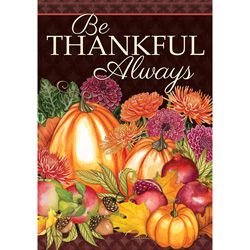 Carson Be Thankful Always 51025 Carson House Flag 28" x 40" '51025 Flags