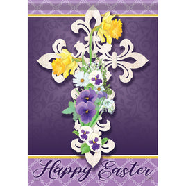 Carson Happy Easter Cross 51138 Carson House Flag 28" x 40" '51138 Flags