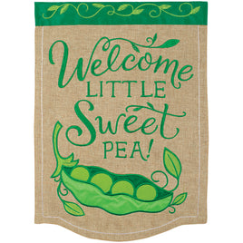 Carson Sweet Pea Burlap 55388  Carson Garden Flag 12.5" x 18" '55388 Flags