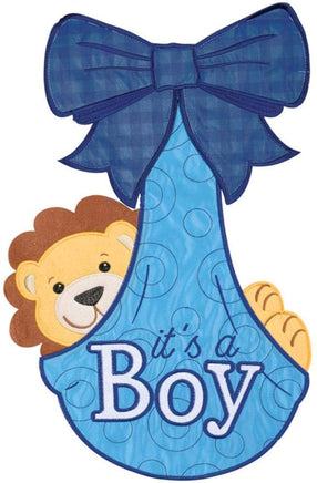 Carson It's a Boy Double Applique 55401  Carson Garden Flag 12.5" x 18" '55401 Flags