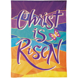 Carson Christ is Risen Double Applique 55404  Carson Garden Flag 12.5" x 18" '55404 Flags