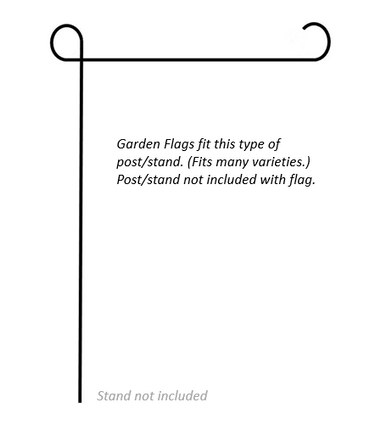 Garden flag post from if it's flags