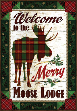 Custom Decor Merry Moose 2574 Decorative Flag 2574FL Flags