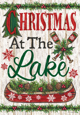 Custom Decor Lake Christmas 2935 Decorative Flag 2935FM Flags