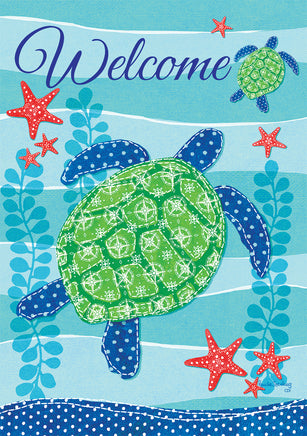 Custom Decor Sea Turtle Welcome 3127 Decorative Flag 3127FL Flags