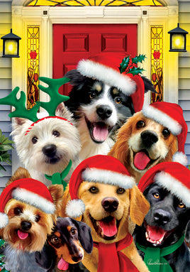 Custom Decor Christmas Dogs 3424 Decorative Flag 3424FM Flags