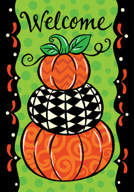 Custom Decor Pumpkin Stack 3839 Decorative Flag 3839FL Flags