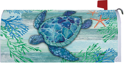 Custom Decor Sea Turtle Scene 4018MM Decorative Standard Mailbox Makeover 4018MM Mailbox